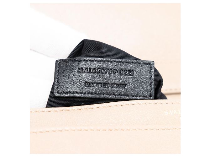 Beige Mini-Quilted Lammleder Becky Schultertasche von Saint Laurent - Ansicht 6