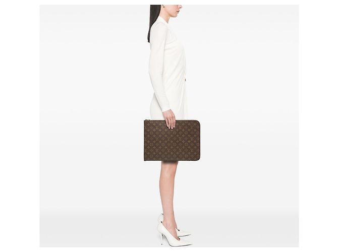 Portfolio Poche Documenti Monogramma Marrone Louis Vuitton - vista 7