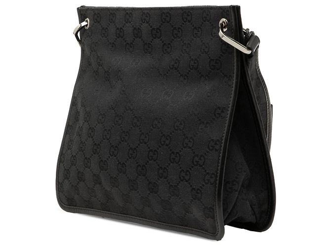 Borsa a tracolla Gucci in tela GG nera Nero - vista 2