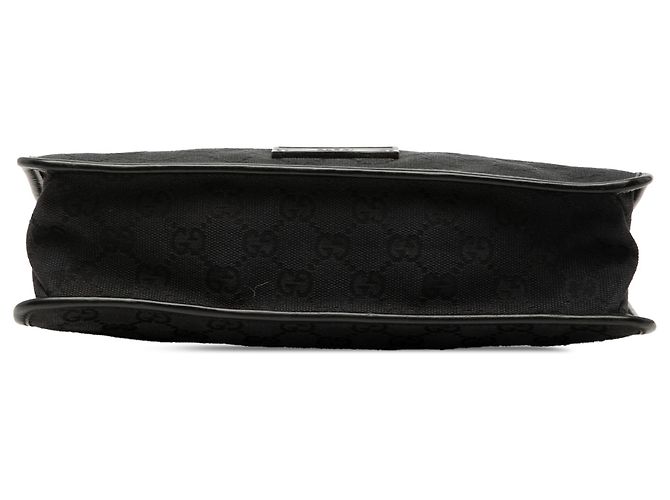 Borsa a tracolla Gucci in tela GG nera Nero - vista 3