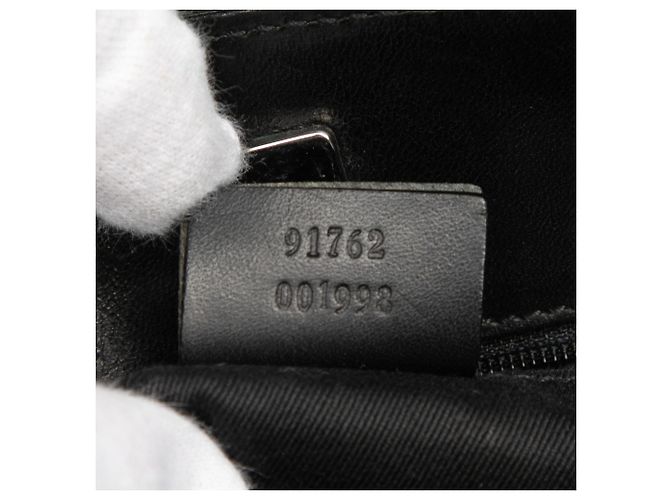 Borsa a tracolla Gucci in tela GG nera Nero - vista 6