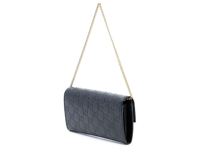 Cartera con cadena Padlock Guccissima negra Gucci - vista 2