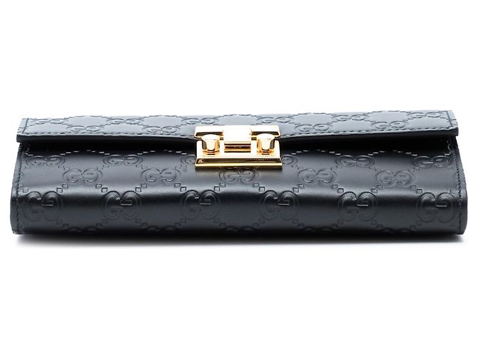 Cartera con cadena Padlock Guccissima negra Gucci - vista 3