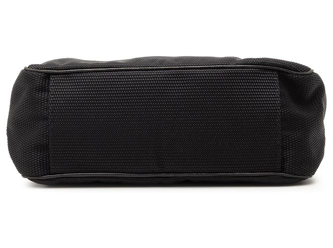 Borsa a spalla in nylon nero con logo Saint Laurent - vista 3