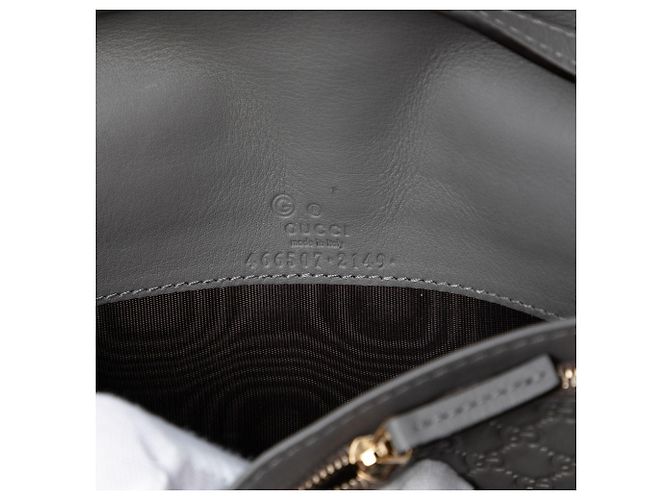 Portafoglio Gucci Microguccissima grigio con tracolla Marrone - vista 5