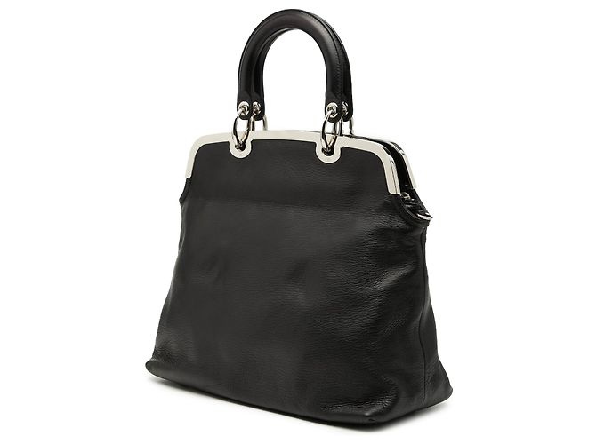 Borsa Granville in pelle di vitello nera Dior - vista 2