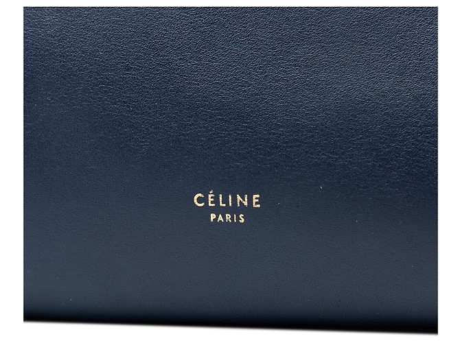 Belt Bag Céline Celine Mini Bicolor Gürteltasche aus glattem Kalbsleder in Blau Marineblau - Ansicht 5