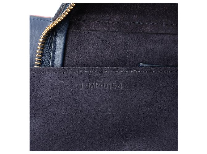 Belt Bag Céline Celine Mini Bicolor Gürteltasche aus glattem Kalbsleder in Blau Marineblau - Ansicht 6