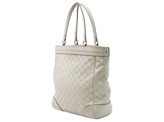 Borsa Tote Mayfair Guccissima Bianca Gucci Bianco - vista 2