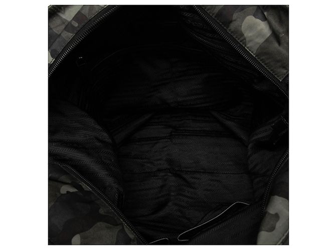Graue Tessuto Camouflage Tote von Prada Braun - Ansicht 4