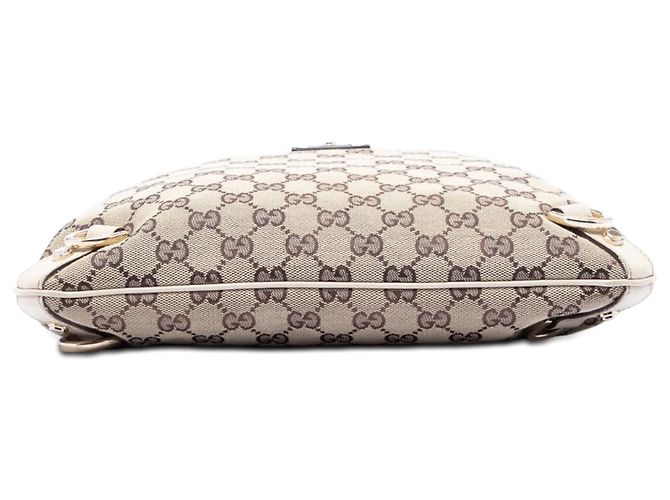 Borsa a tracolla Gucci in tela GG beige Abbey D Ring - vista 3