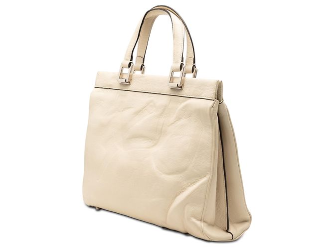 Borsa Zumi in pelle di vitello bianca media Gucci - vista 2