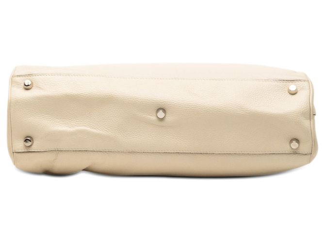 Borsa Zumi in pelle di vitello bianca media Gucci - vista 3