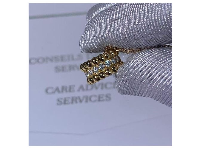 Collar Van Cleef & Arpels Perlee cadena de bolas en oro rosa y diamantes Dorado - vista 2