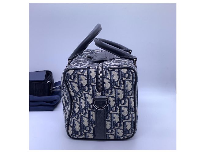 Dior Lingot 26 Boston Old Age Borsa a Spalla Nera in Tela Nero - vista 2