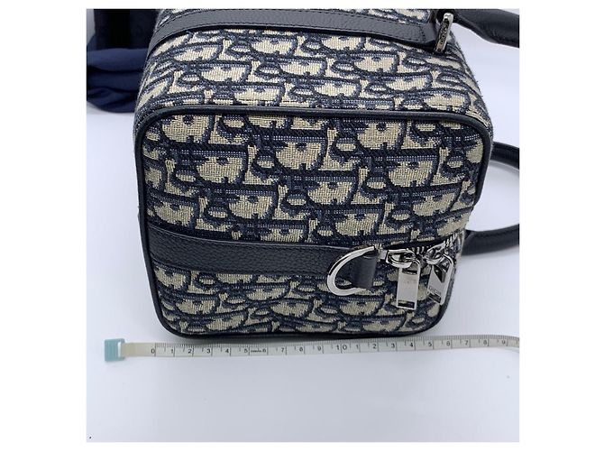Dior Lingot 26 Boston Old Age Borsa a Spalla Nera in Tela Nero - vista 6