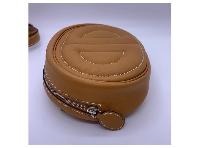 Pochette Hermès In the Loop Pig Nose Naso di Maiale Sésamo Marrone - vista 5