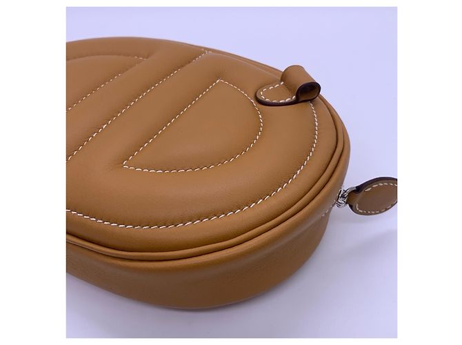 Pochette Hermès In the Loop Pig Nose Naso di Maiale Sésamo Marrone - vista 6
