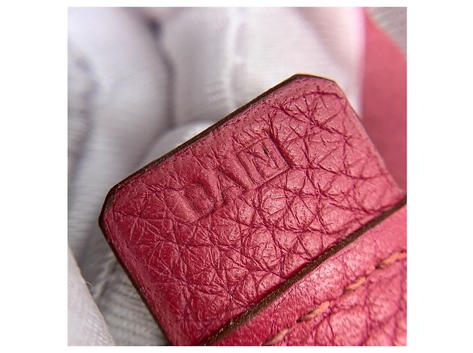 Borsa a tracolla Hermès in pelle rossa Rosso - vista 7