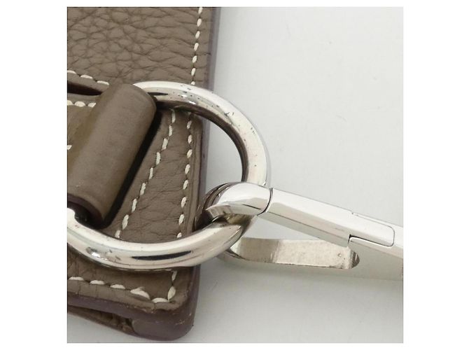 Jypsiere Schultertasche von Hermès Taupe - Ansicht 7