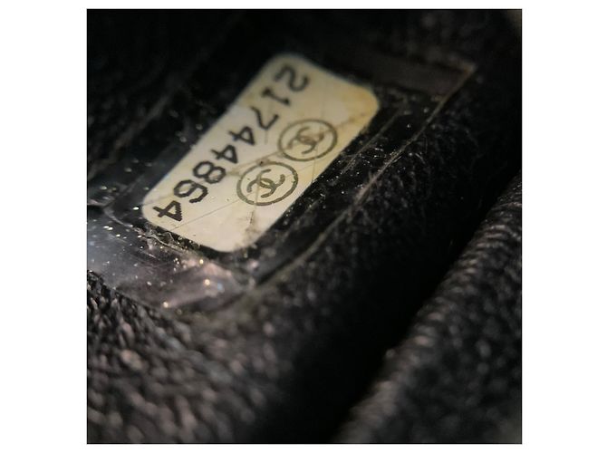 Chanel 2.55 Borsa a Catena Nera in Pelle Nero - vista 9
