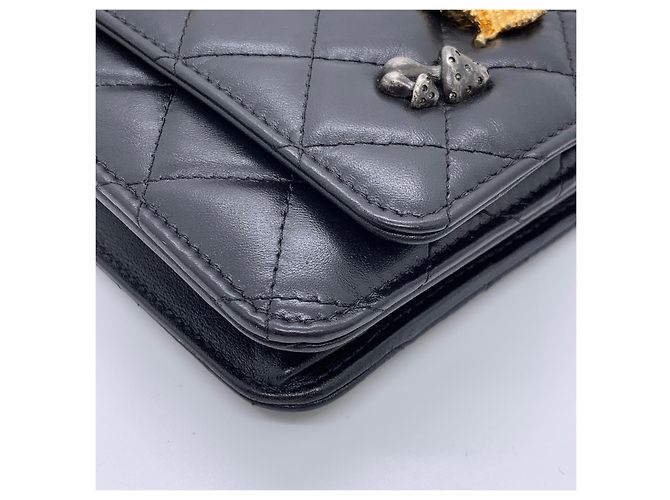 Chanel Woc 2.55 Emblem Edizione Limitata Borsa a Catena in Pelle Nera Nero - vista 8