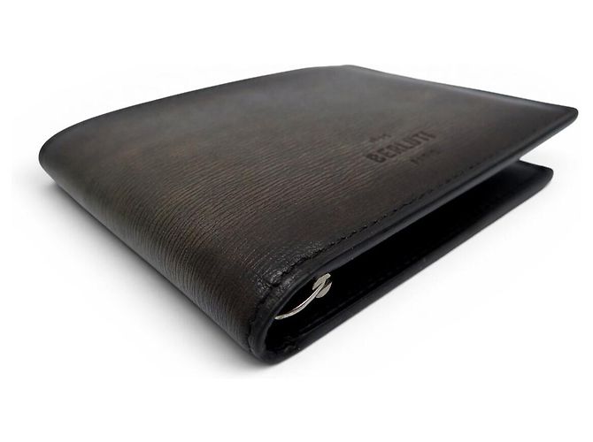 BERLUTI EISBRAUN LEDERWALLET + BRAUNER LEDERBILLETETRÄGER - Ansicht 12