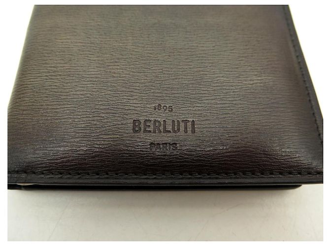 BERLUTI EISBRAUN LEDERWALLET + BRAUNER LEDERBILLETETRÄGER - Ansicht 3
