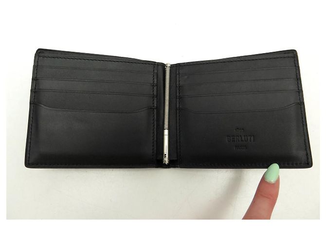 BERLUTI EISBRAUN LEDERWALLET + BRAUNER LEDERBILLETETRÄGER - Ansicht 4