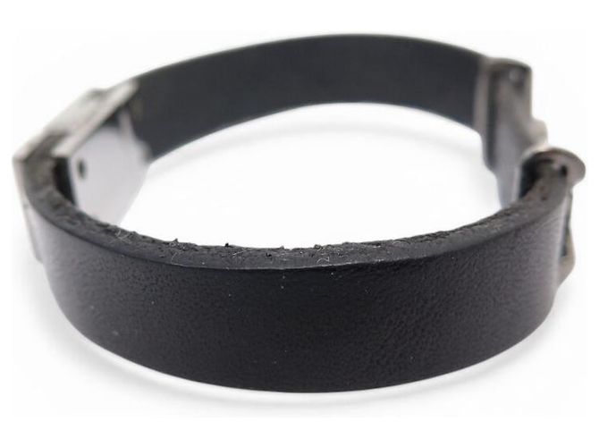 BRACCIALE SAINT LAURENT CASSANDRE 708815 16 CM IN PELLE NERA BRACCIALE IN PELLE Nero - vista 4