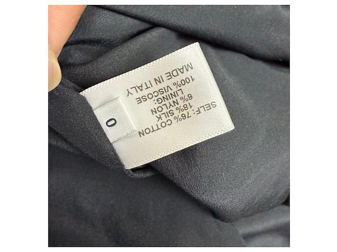 Abito mini a maniche lunghe in tweed nero di cotone Proenza Schouler - vista 6