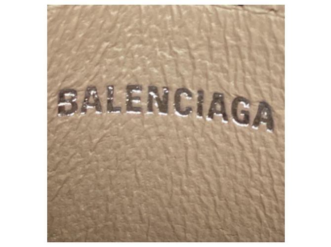 Balenciaga Everyday Kartenhalter aus beigem Leder - Ansicht 6