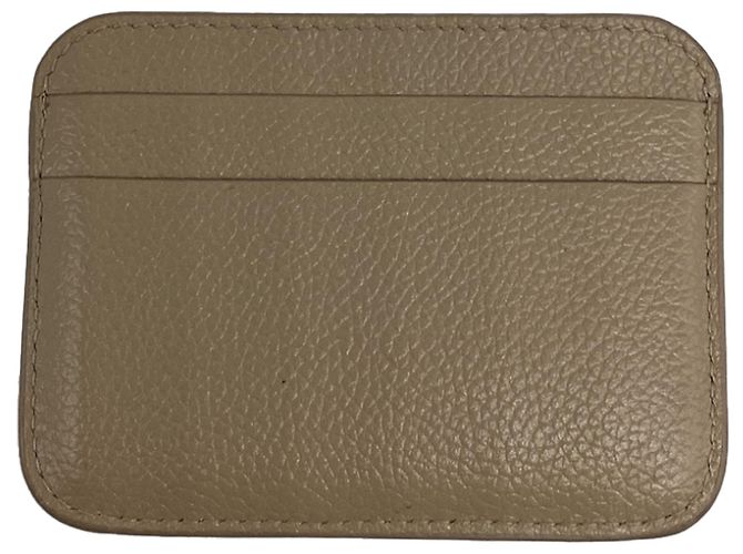 Balenciaga Everyday Kartenhalter aus beigem Leder - Ansicht 8