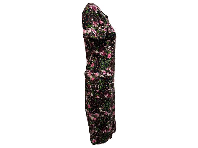 Abito Midi con Stampa Floreale Givenchy in Cotone Multicolore - vista 2