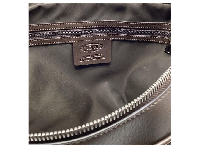 Borsa a tracolla con borchie Tod's in pelle marrone Rosso - vista 12