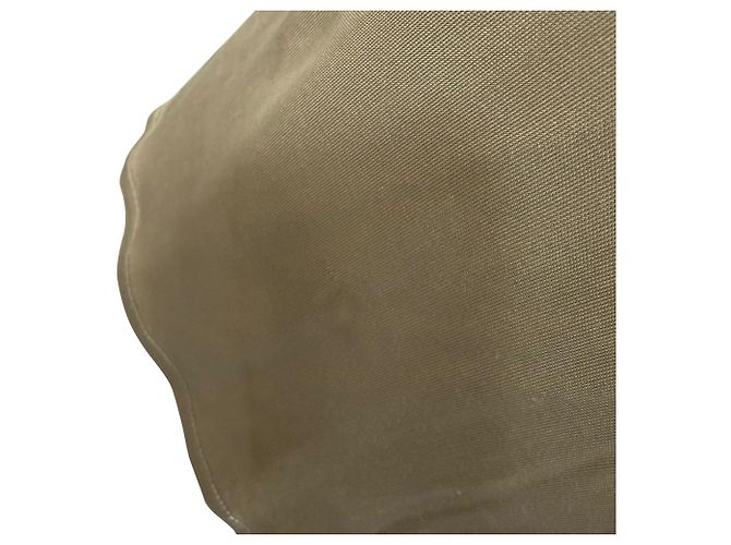 Vestido midi de botones Balenciaga en seda beige - view 8