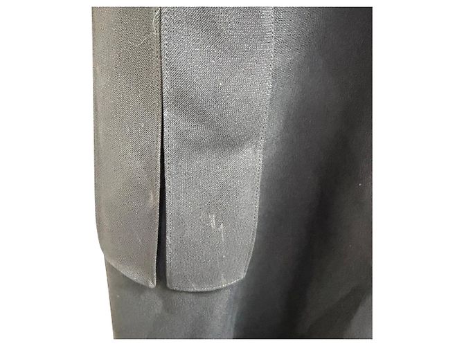 Robe midi à encolure carrée Chloé en acétate noir - vue 3