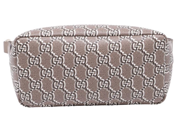 Borsa a Spalla Gucci GG Shadow Monogram Super Mini Ophidia in Pelle Beige Multicolore - vista 6