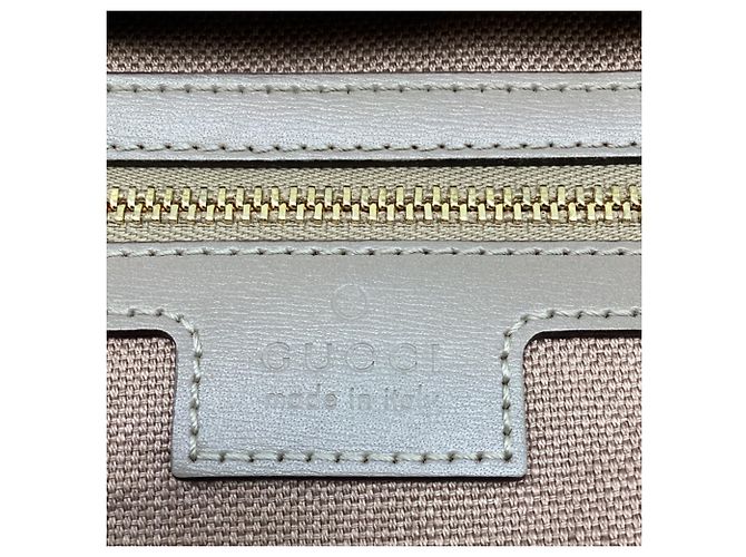 Borsa a Spalla Gucci GG Shadow Monogram Super Mini Ophidia in Pelle Beige Multicolore - vista 8