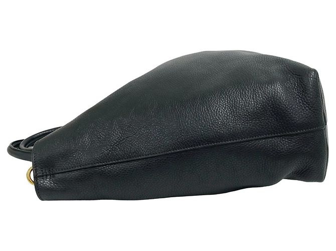 Borsa in pelle con logo Prada e hardware 2 in 1 Nero - vista 5