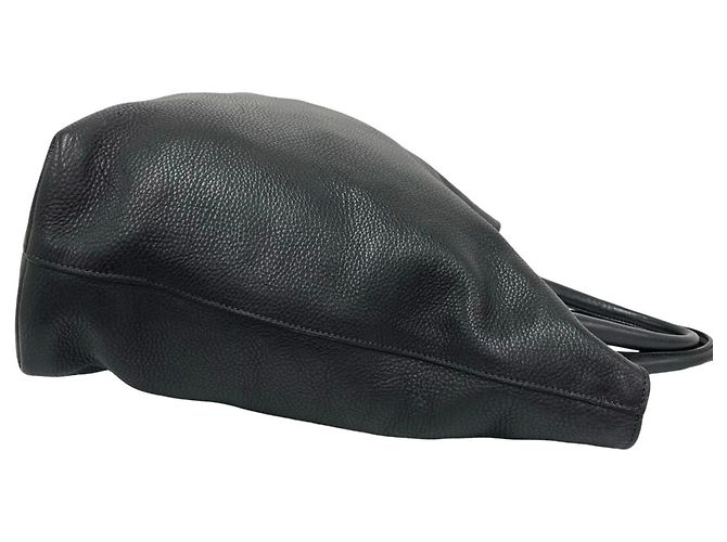 Borsa in pelle con logo Prada e hardware 2 in 1 Nero - vista 6