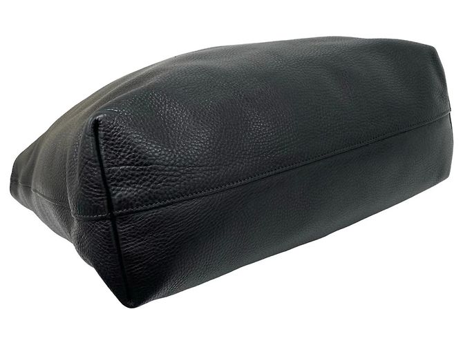 Borsa in pelle con logo Prada e hardware 2 in 1 Nero - vista 7