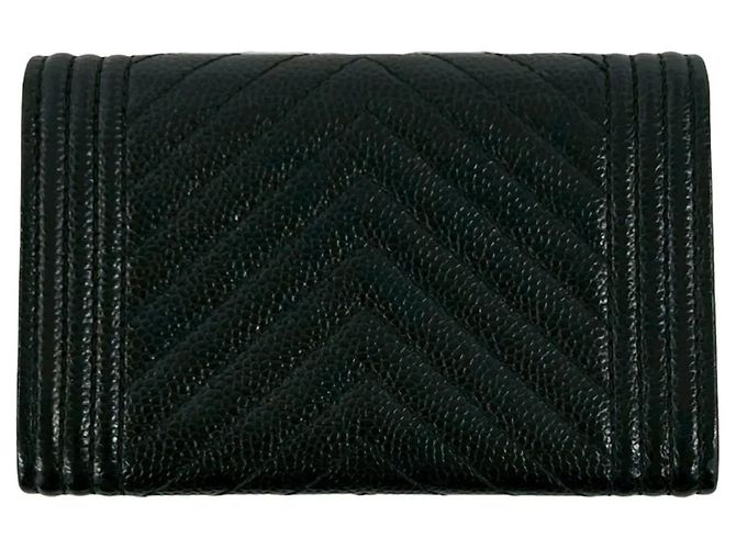 Tarjetero V-stitch Boy de Chanel Negro - vista 2