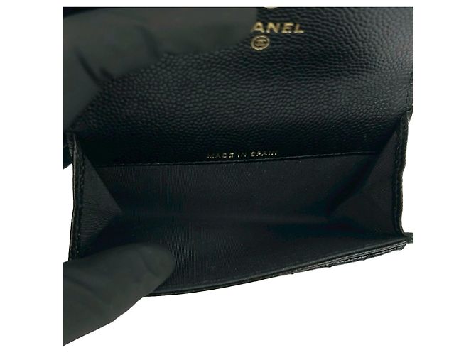 Tarjetero V-stitch Boy de Chanel Negro - vista 7