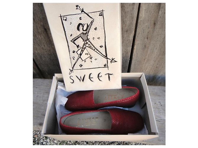 Autre Marque Mocassini Sweet Pandière in pelle rossa 37 Rosso - vista 2