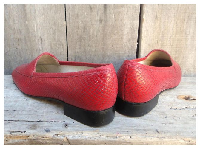 Autre Marque Mocassini Sweet Pandière in pelle rossa 37 Rosso - vista 5