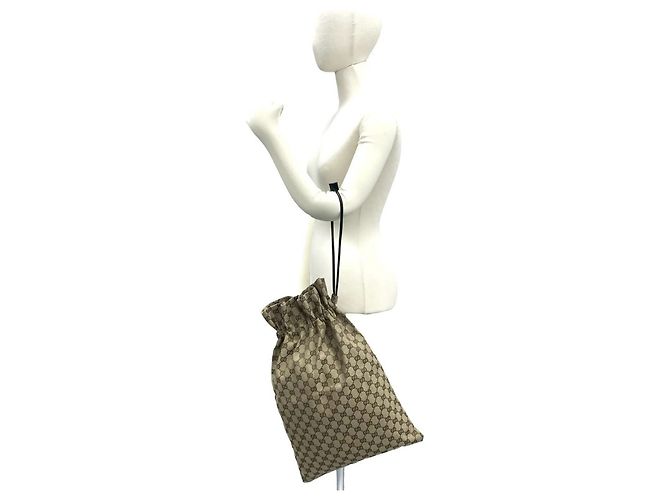 Gucci GG Canvas Leder Tasche Braun - Ansicht 2
