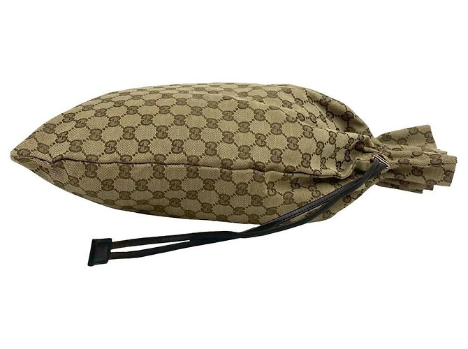 Gucci GG Canvas Leder Tasche Braun - Ansicht 6