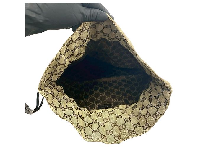 Gucci GG Canvas Leder Tasche Braun - Ansicht 9
