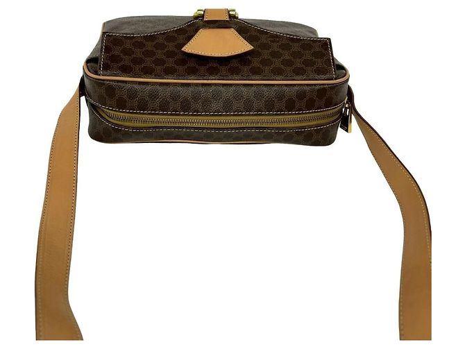 Céline Sac à épaule Celine Vintage Macadam Blazon Triomphe Pattern Marron - vue 4